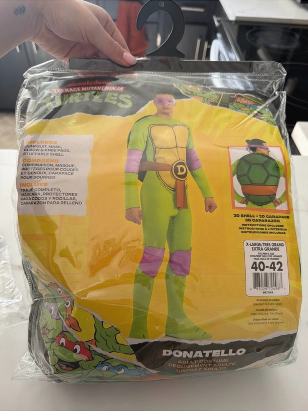 Rubie's Donatello Men's Ninja Turtle Costume - Green and Purple
